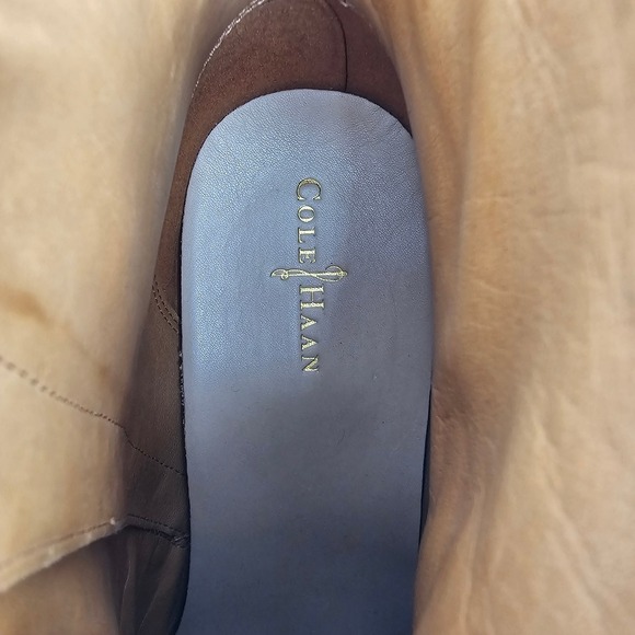 Cole Haan Cassidy Heeled Ankle Boots Womens Size 11 B Color Camello - Picture 7 of 9